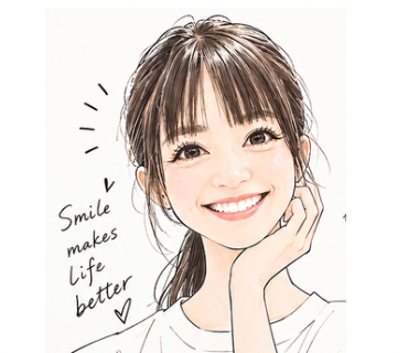 RIE 笑顔頬手
